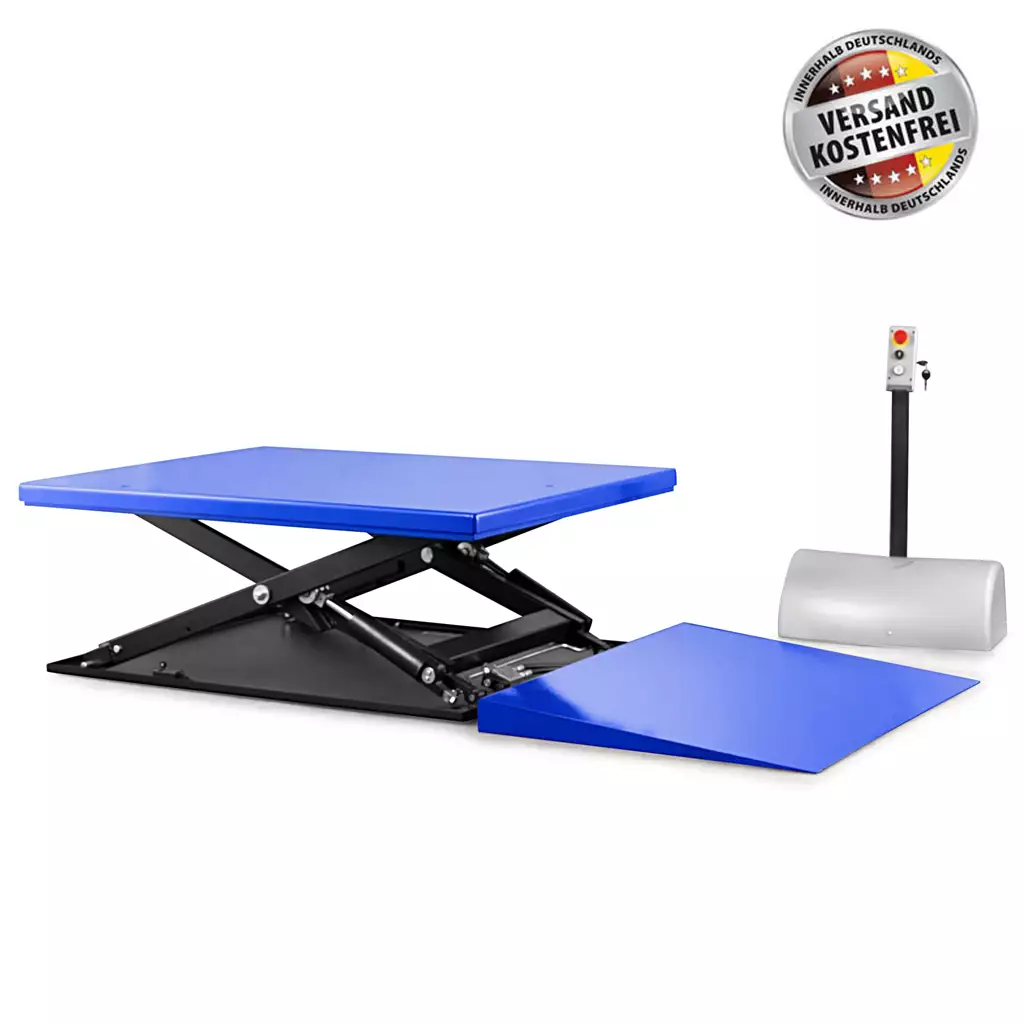 Scherenhubtisch WPA-L 2.000 mit Auffahrrampe